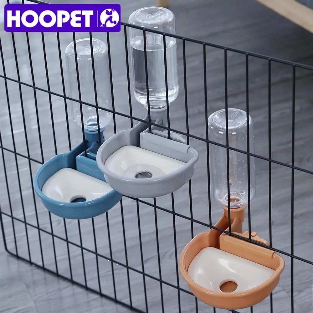 HOOPET Automatic Pet Bowls Cat Cage Hanging Water Bottle Dispenser Bowl For Puppy Cats Rabbit Dog Feeding Product Pet Supplies