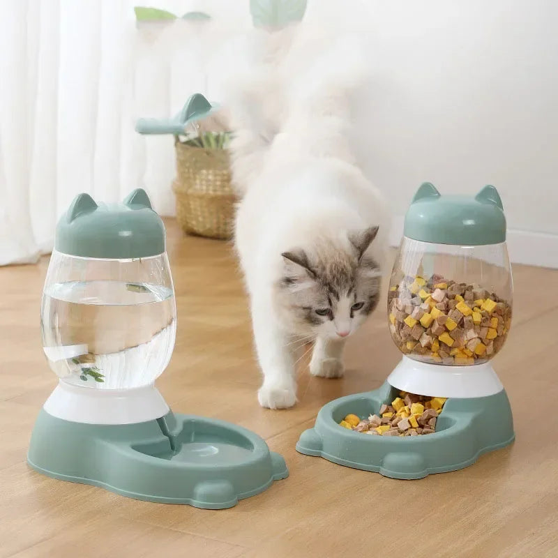 Dog Food Water Bowl Automatic Feeder Dispenser for Cat Dog Bulldog Large Capacity Pet Drinking Bowl Cat Supplies