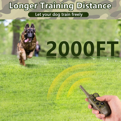 600M Electric Dog Training Collar Remote Control Rechargeable Dog Bast Collar Waterproof Anti Barking Device For All Sizes Dog