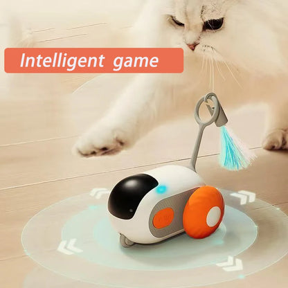 Toy: Smart Cat Toy Pet Interactive Remote Control Electric Car Toys Upgraded Version Rechargeable Puppy Training Game Cat Supplies