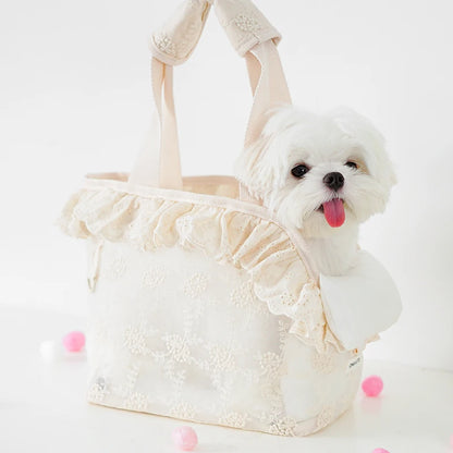 Bag: Onecute Puppy Carrier Dog Walking Pets  Accessories Bags Lace Handheld Shoulder for Cute Chihuahua Products