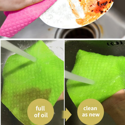 From Germany For Kitchen Towel Wood Pulp Cotton Dishcloth Cleaning Tools Wholesale of Cleaning Cloth Oil-free Household Home