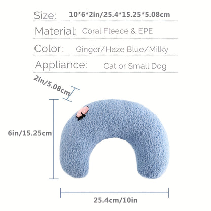 Soft Pillow For Cat, Ultra Soft Fluffy Pet Calming Toy, Cuddle Sleeping Pillow For Cat, Machine Washable