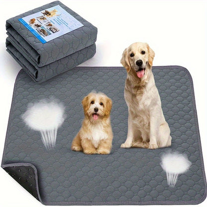 1pc Plaid Reusable Non-Slip Pet Mat for Dogs and Cats - Ultra Absorbent Washable Dog Pee Pad for Easy Training and Housebreaking - Saves Money, Reduces Waste, and Perfect for Extra Small to Large Breed Dogs