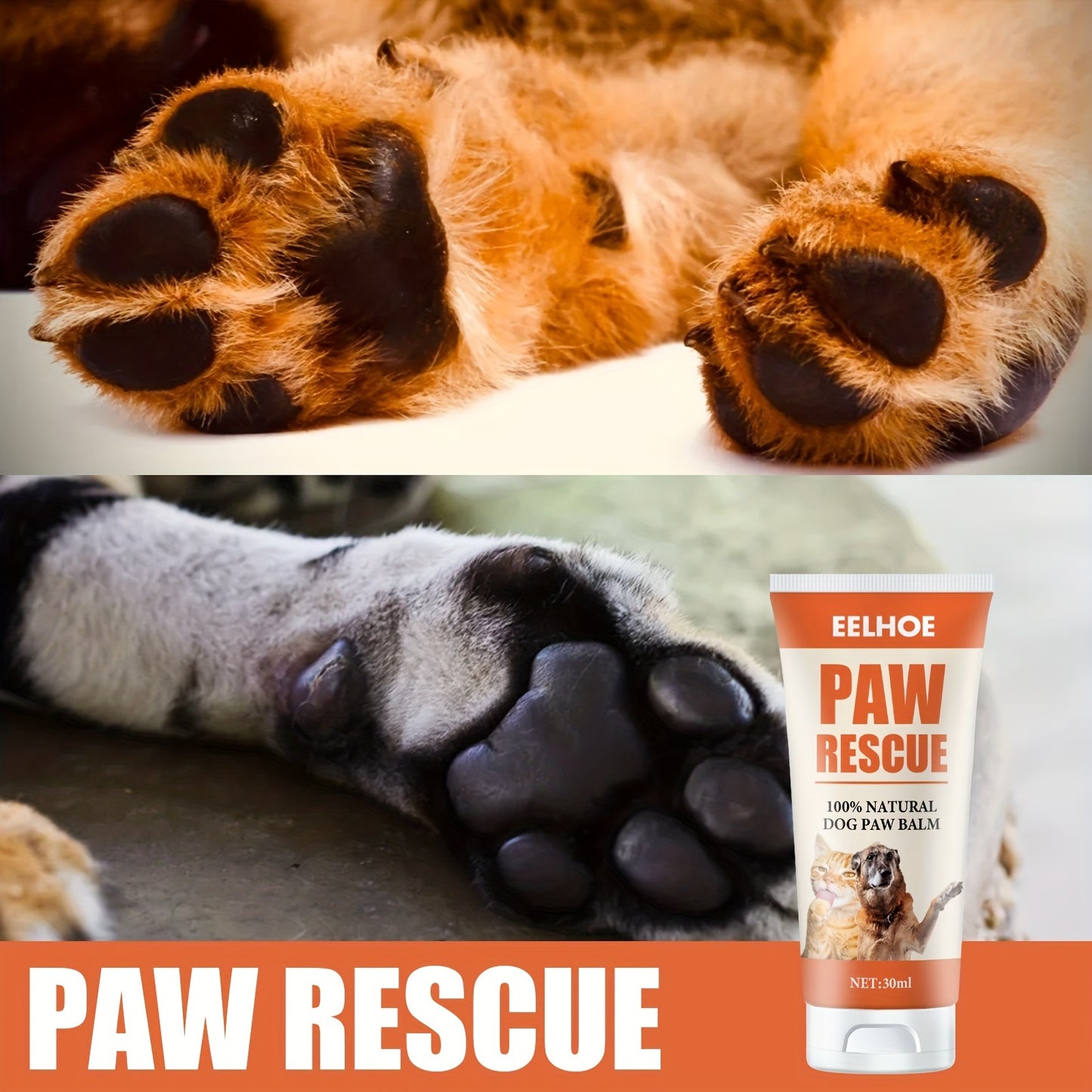 Protective Pet Claw Balm For Clean And Healthy Paws - Moisturizes And Soothes Nail And Meat Pads - Foot Care Balm For Dogs And Cats