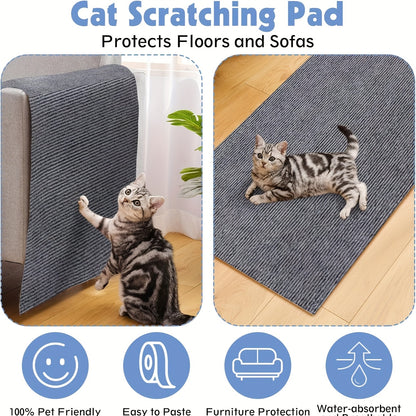 2pcs Cat Scratch Mats, Self-Adhesive Replacement Cat Scratching Mats, Cat Wall Furniture Protector, Wear Resistant Cat Mat Christmas Gift