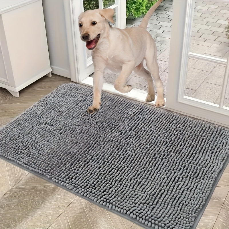 Ultra Absorbent Dog Door Mat for Muddy Paws - Quick Dry Microfiber, Non-Slip, Washable, and Easy to Clean - Perfect for Indoor Entry, Inside Floor, and Pet Owners