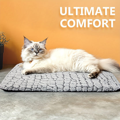 Super Soft Self-Warming Cat and Dog Bed, Anti-Slip Heating Pad with Warm Blanket for Indoor and Outdoor Use