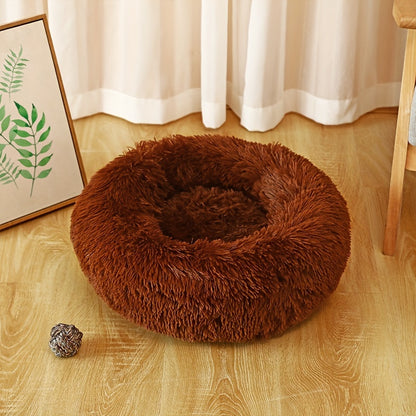 Cozy Plush Cat Nest House - Solid Color Cat Mat for Indoor Use, Suitable for Dogs and Cats, Soft and Warm, Easy to Clean, Durable and Long-Lasting