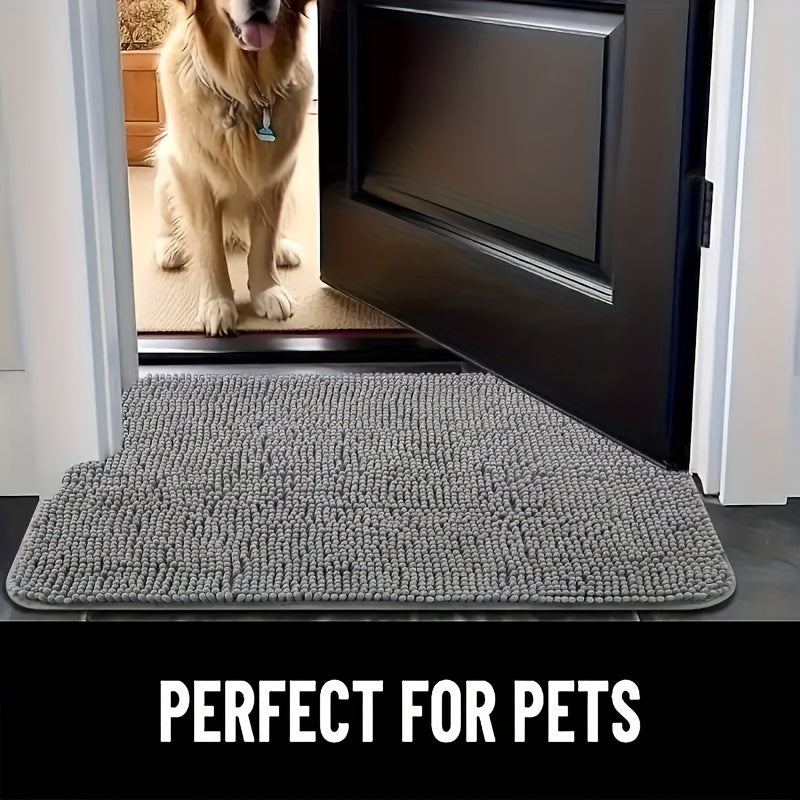 Ultra Absorbent Dog Door Mat for Muddy Paws - Quick Dry Microfiber, Non-Slip, Washable, and Easy to Clean - Perfect for Indoor Entry, Inside Floor, and Pet Owners