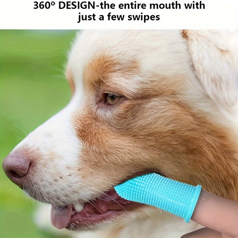 Super Soft Silicone Toothbrush - Perfect For Cleaning Your Dog Or Cat's Teeth!